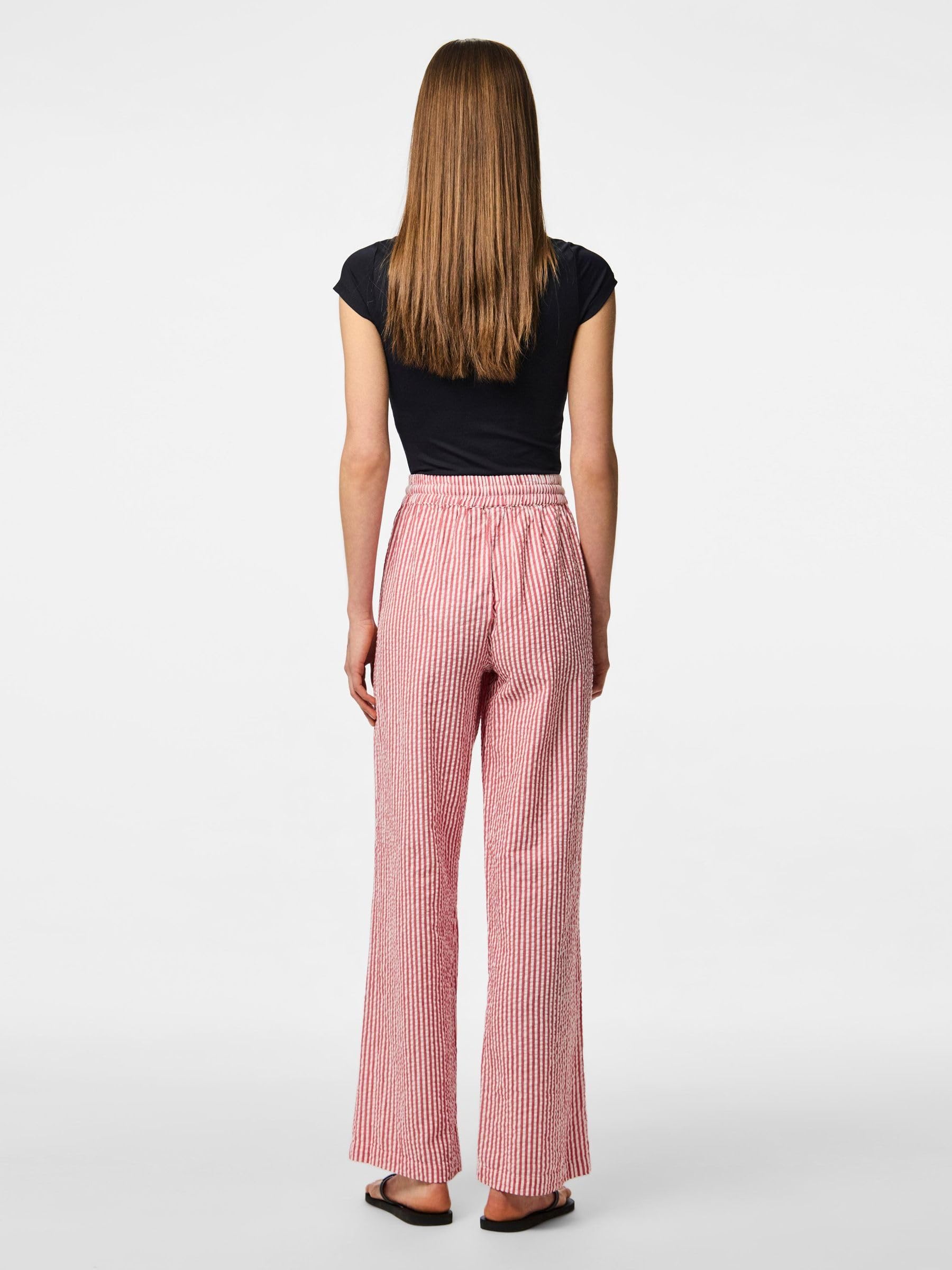 Pieces Pcsally HW Loose String Pant pantaloni Goji Berry