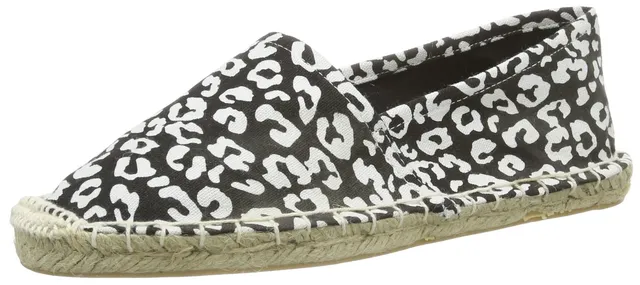 Pieces & Peace Haisha Espadrillos Leopard Black espadrillas donna