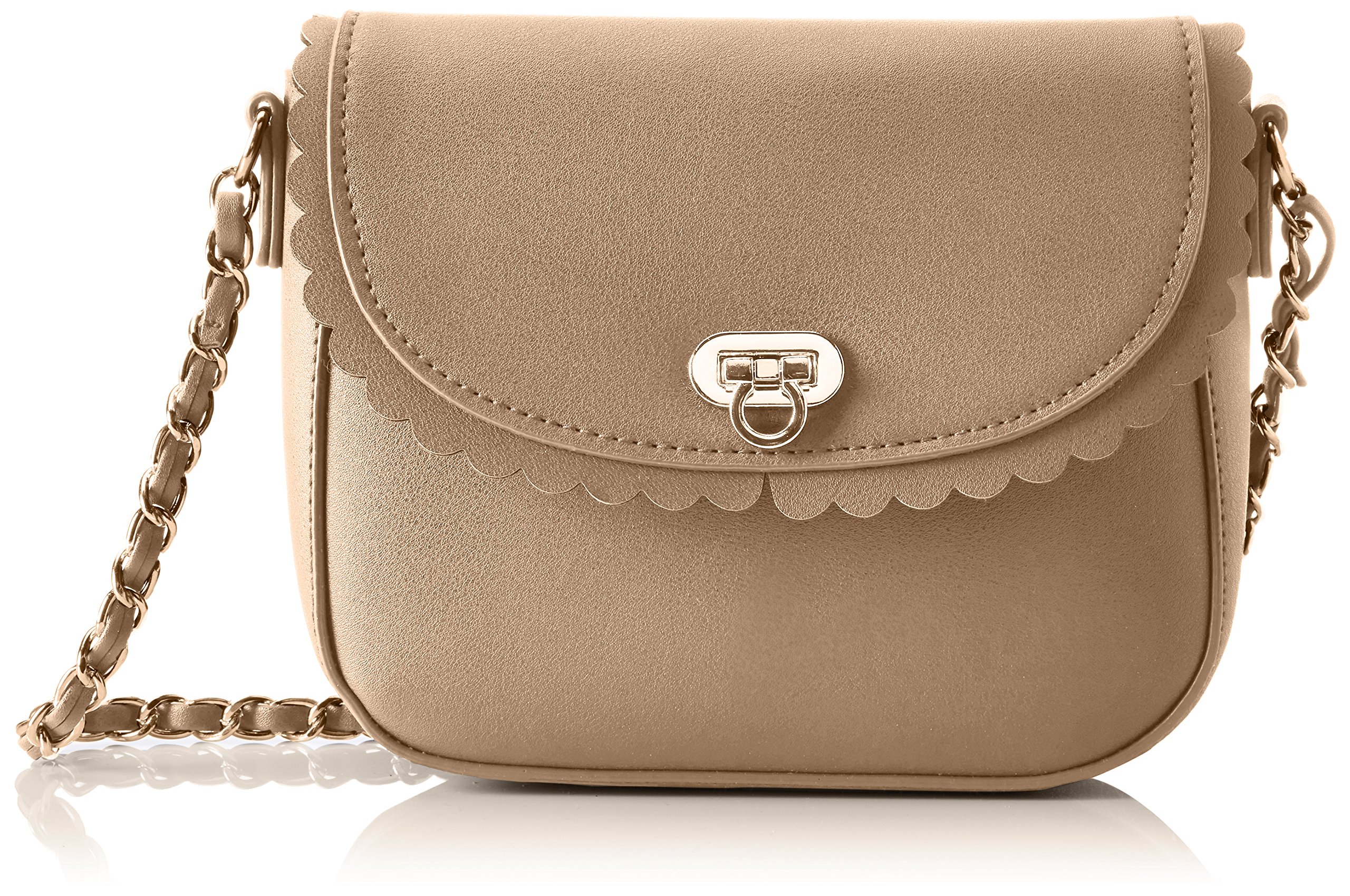Pieces Pcsolvej Cross Body borsa a spalla beige similpelle