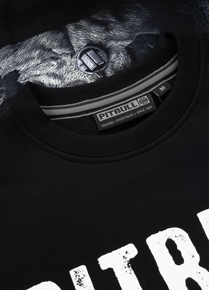 Pitbull Street King felpa girocollo uomo stampata cotone