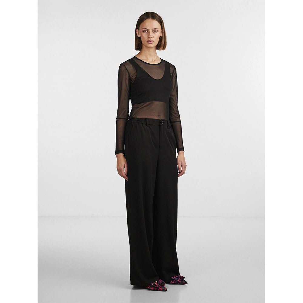 PIECES Pccamil HW Wide Pant Noos pantaloni donna cotone