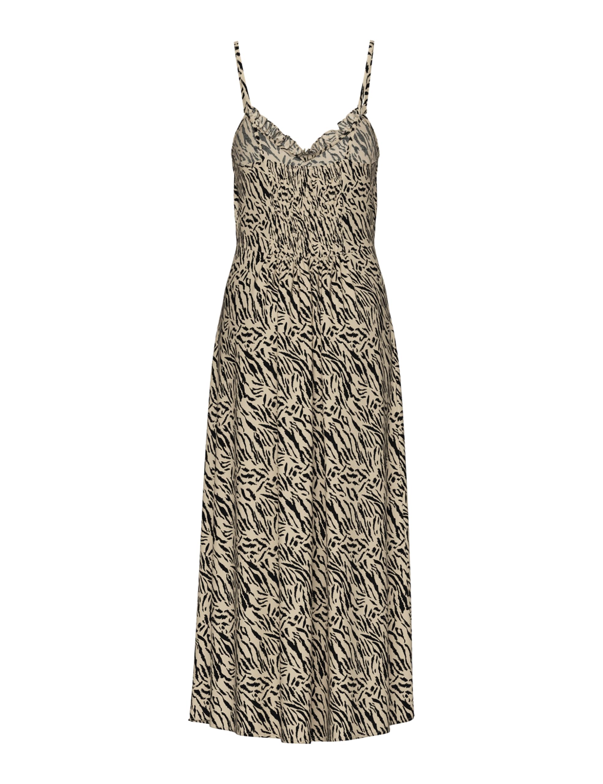 Pieces Pcnya vestito estivo donna M White Pepper animalier