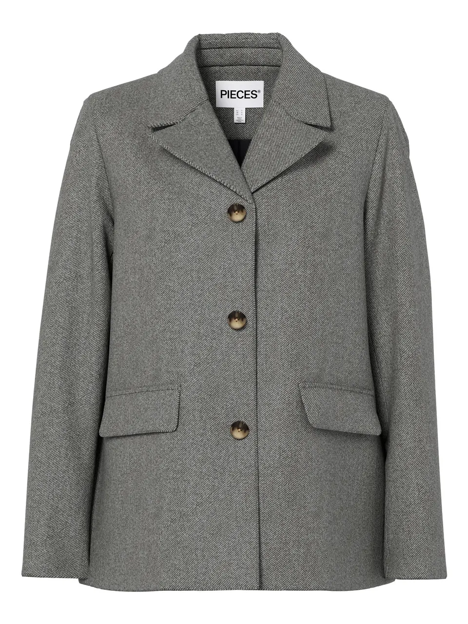 Pieces Pcbianca LS Blazer giacca donna nera taglia M