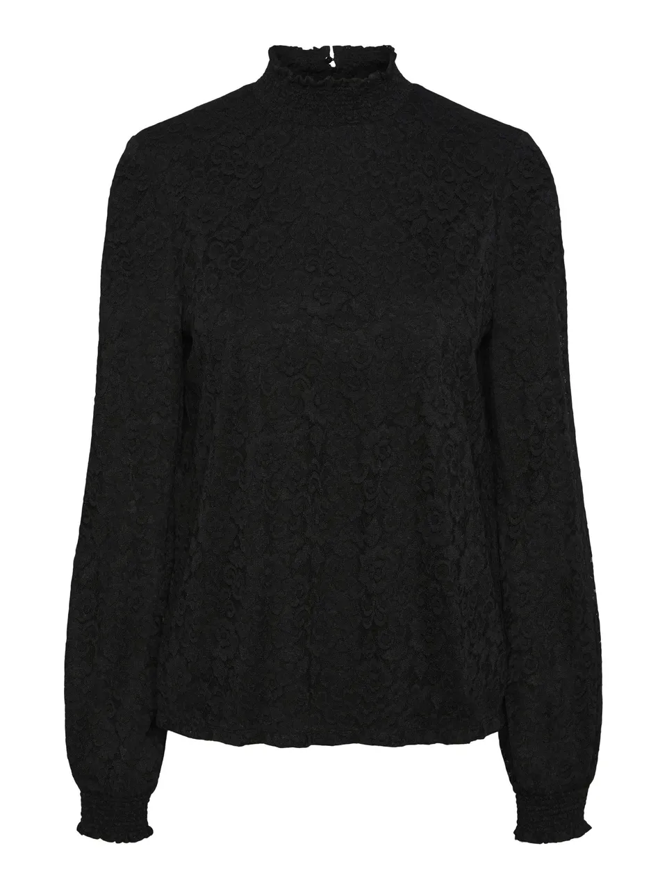 PIECES Pcfauna LS Lace Top maglietta pizzo taglia XS