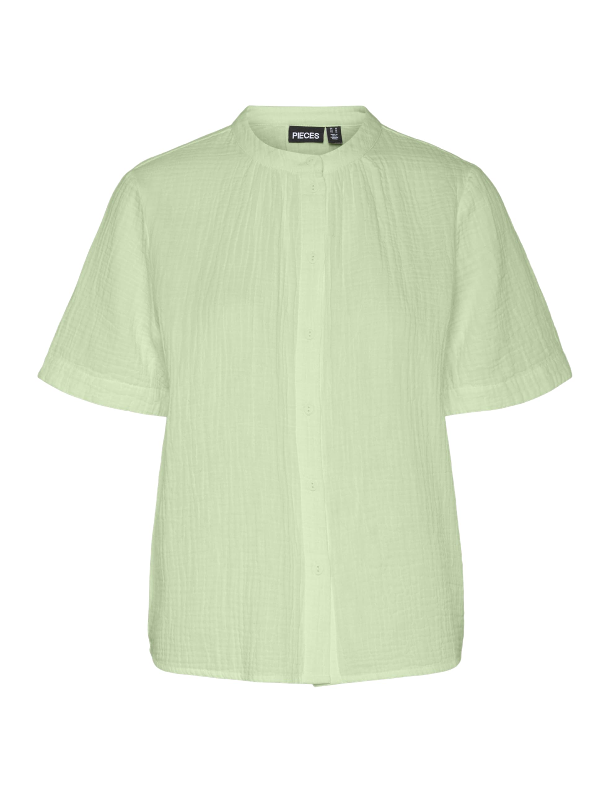 Pieces Pcsastina Shirt camicia donna maniche corte cotone
