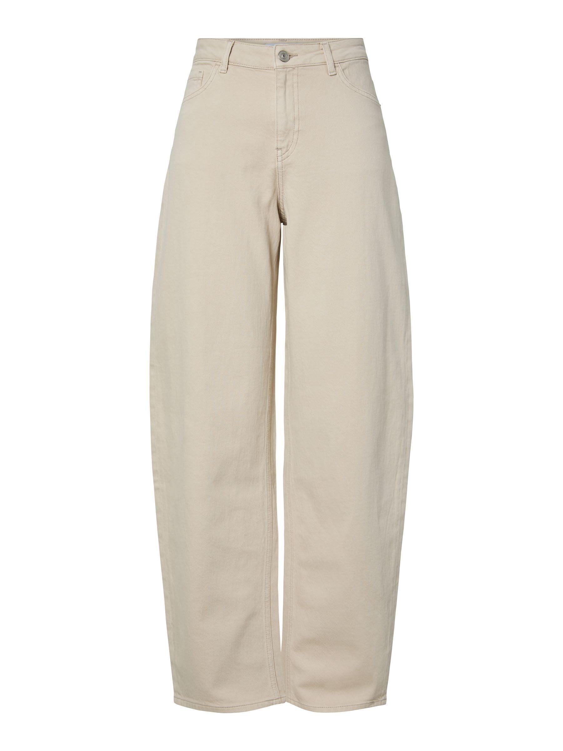 Pieces Pcgrace MW Barrel Ank jeans donna barrel caviglia