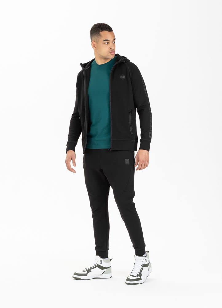 Pit Bull West Coast Thelborn felpa con cappuccio nera M cotone 400