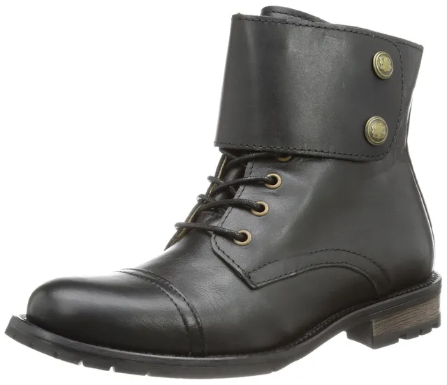 Pieces Senida 17051923 stivali donna pelle nera 38 EU