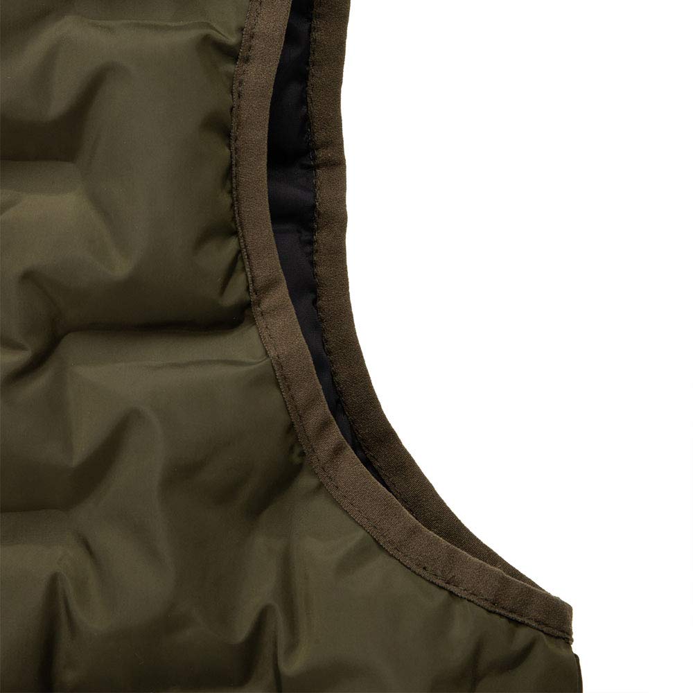 Pitbull Carver gilet trapuntato cappuccio verde S