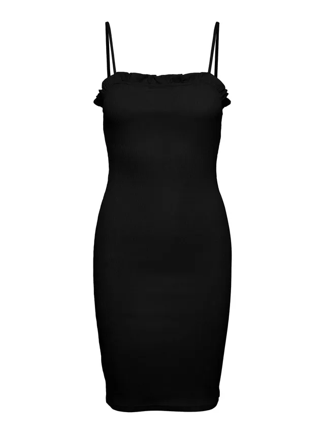 Pieces Pcluna Strap Dress Sa BC vestito XS nero