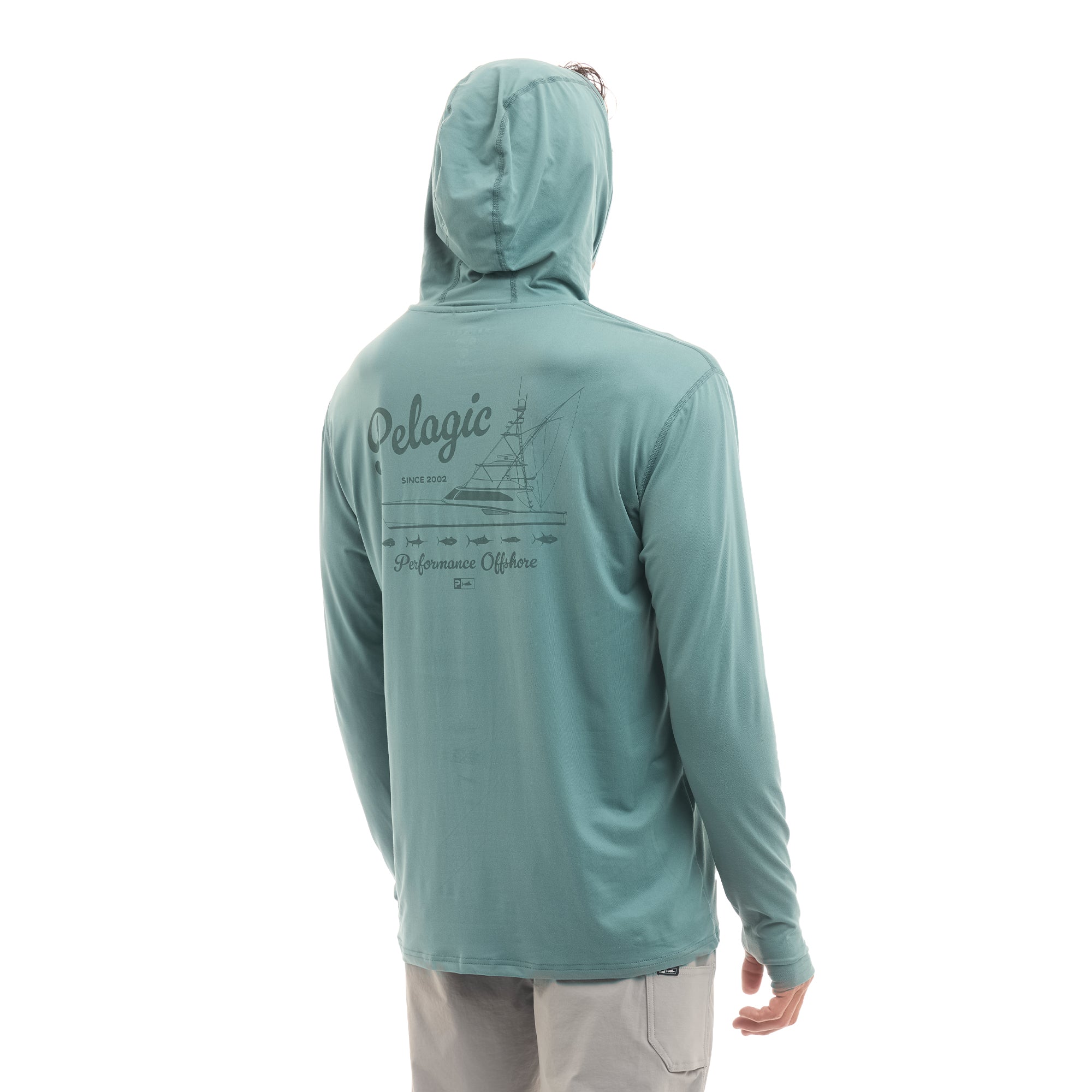 PELAGIC Freespool Haulin maglia uomo blu manica lunga