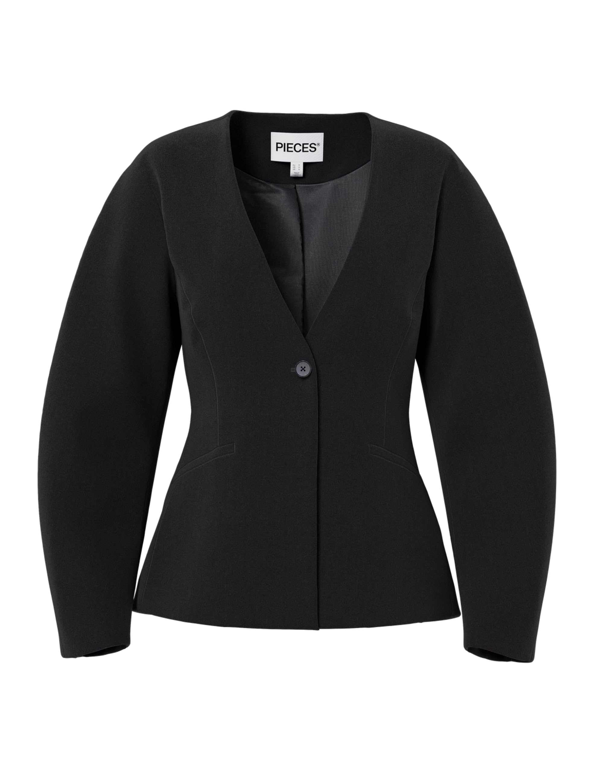 Pieces Pckamil LS Fitted Blazer Noos BC Donna Nero XXL