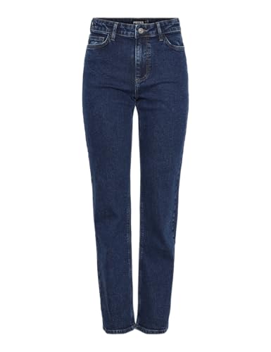 Pieces Pckelly MW Straight jeans donna 33W/32L dritti