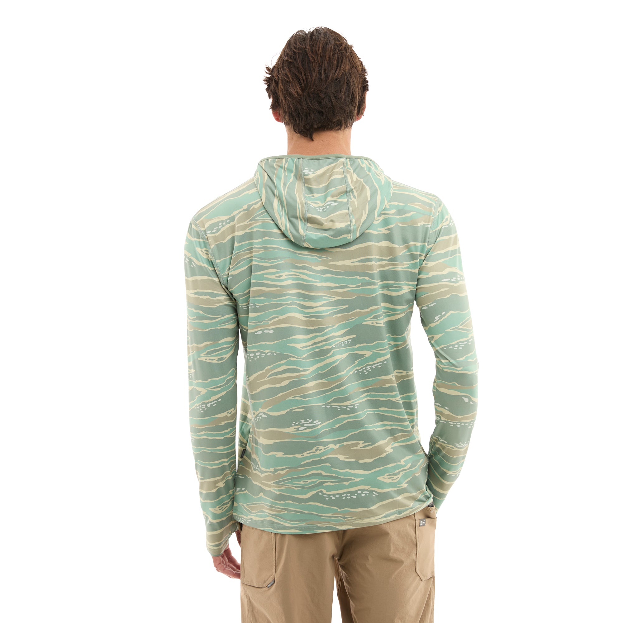 PELAGIC Freespool maglia uomo verde manica lunga