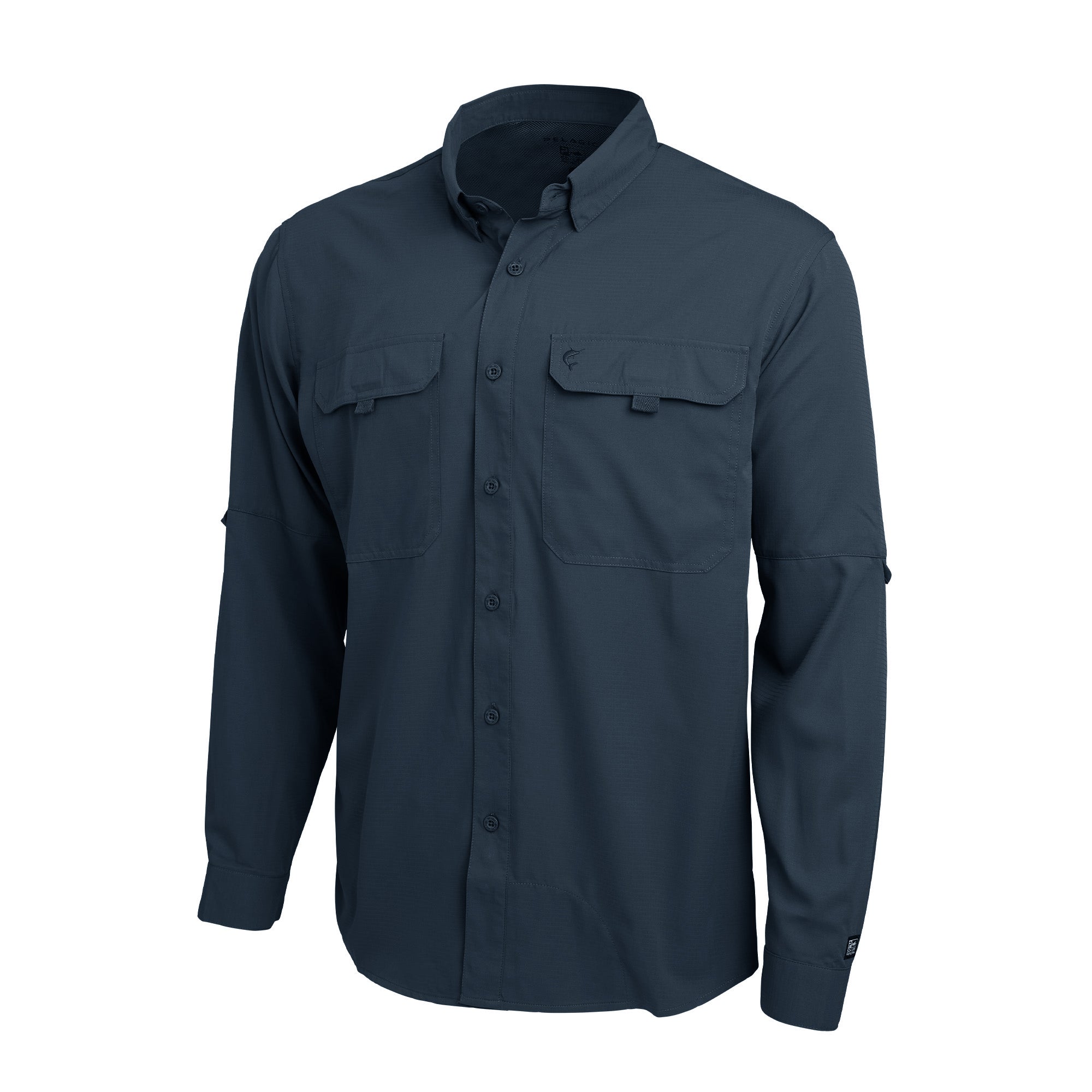 Pelagic Keys LS camicia uomo blu navy UPF 50+