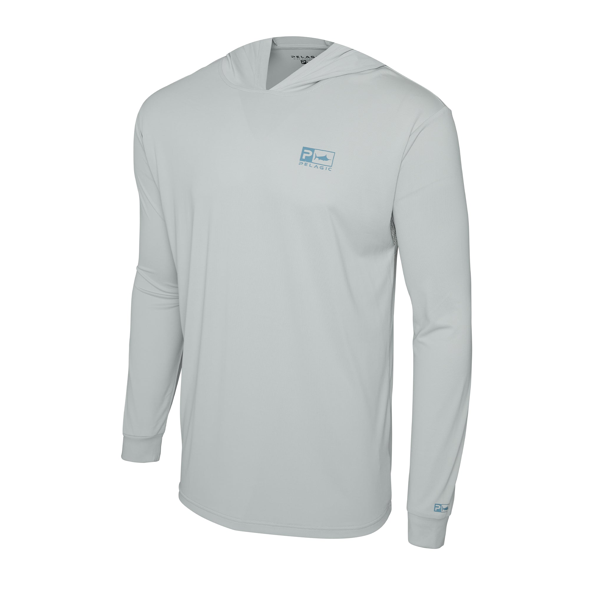 Pelagic Aquatek Rusted Icon maglia pesca grigio chiaro
