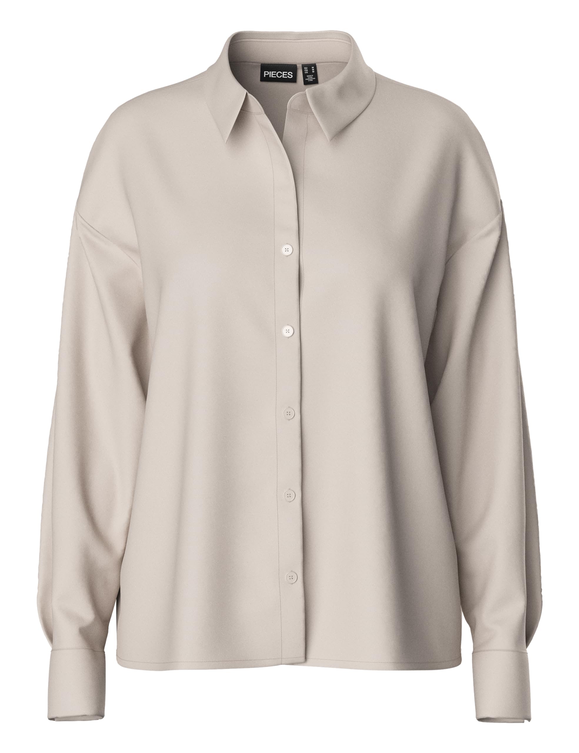 Pieces Pcfranan LS Shirt Noos BC camicia donna