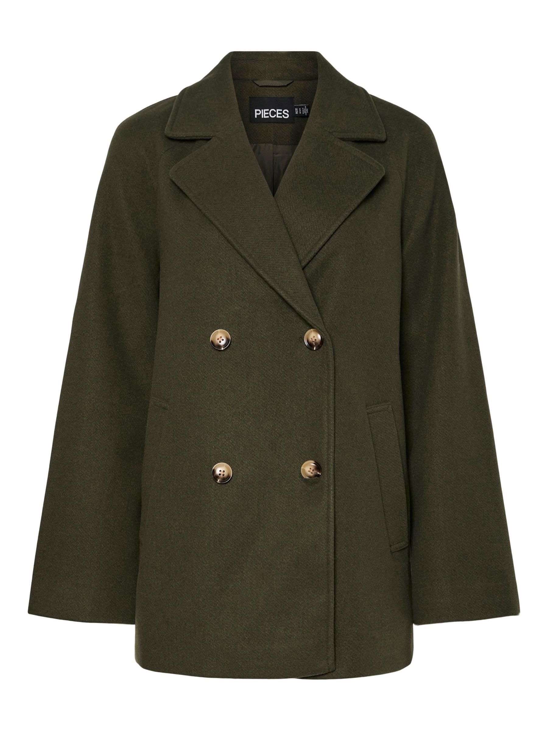 Pieces Pcmarbel Coat cappotto corto donna invernale