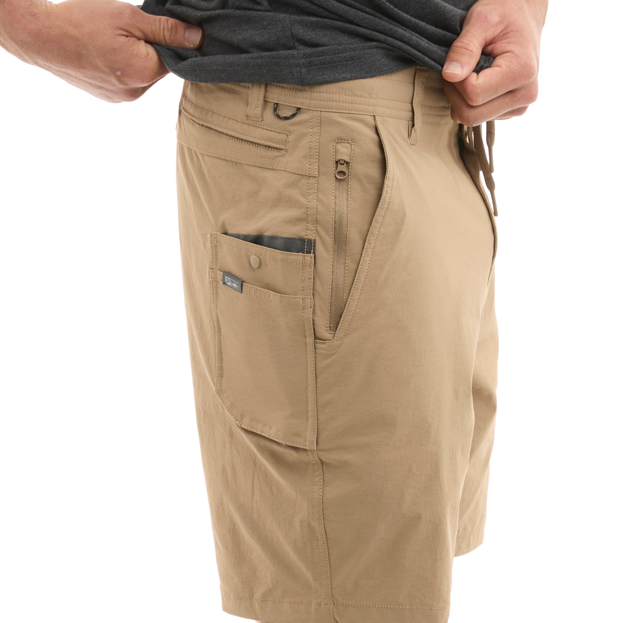 Pelagic Flyline pantaloncini uomo kaki scuro asciugatura rapida