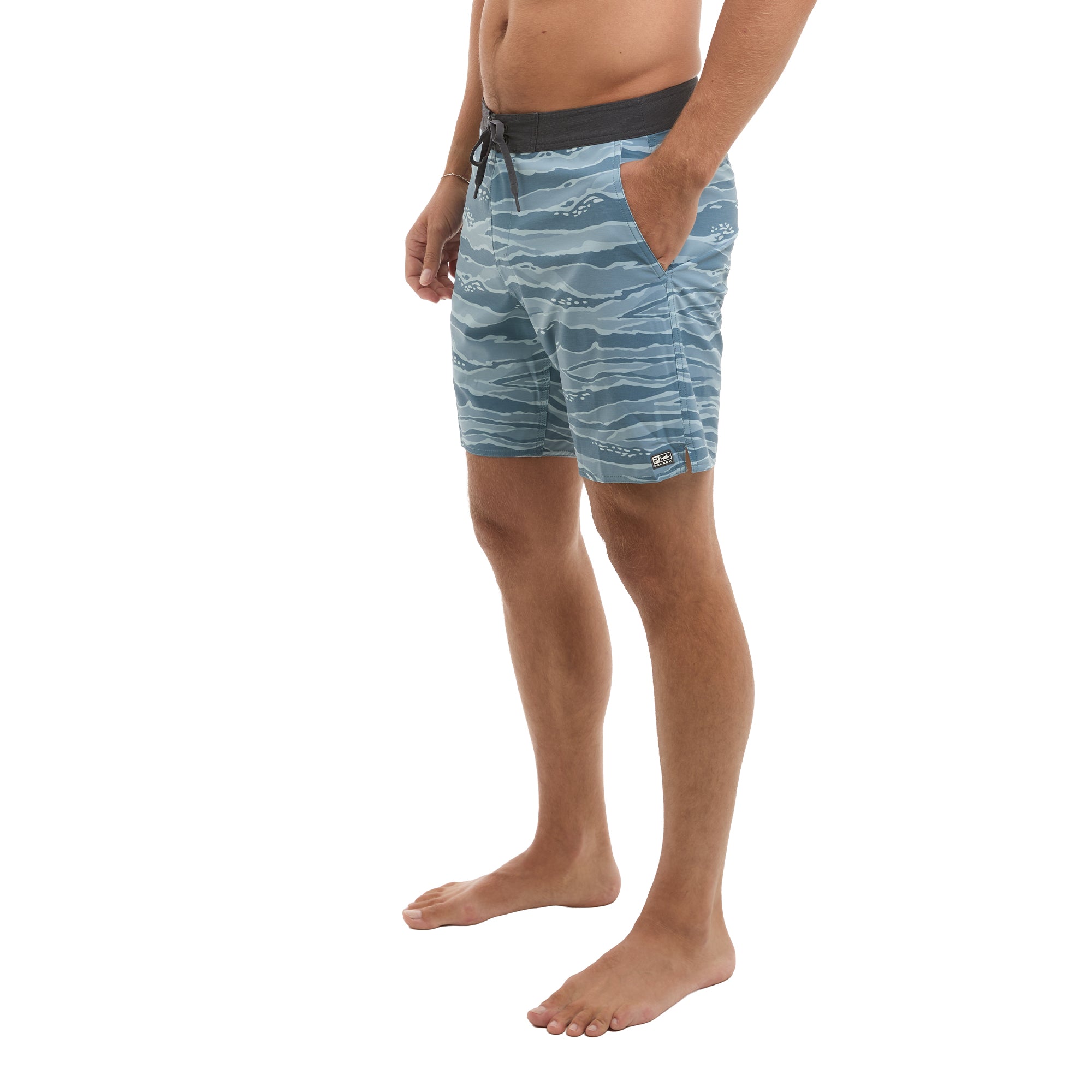 Pelagic Ledge boardshort uomo petrol mimetico