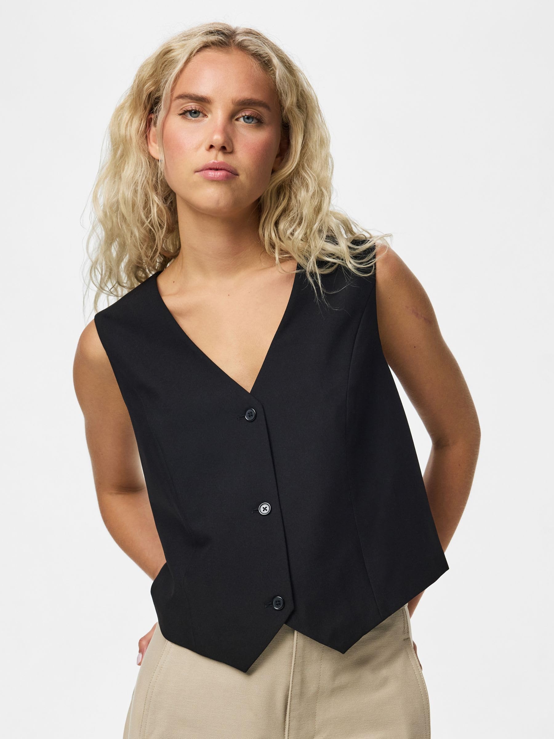 Pieces Pcbosella Vest Noos Bc gilet donna uso quotidiano