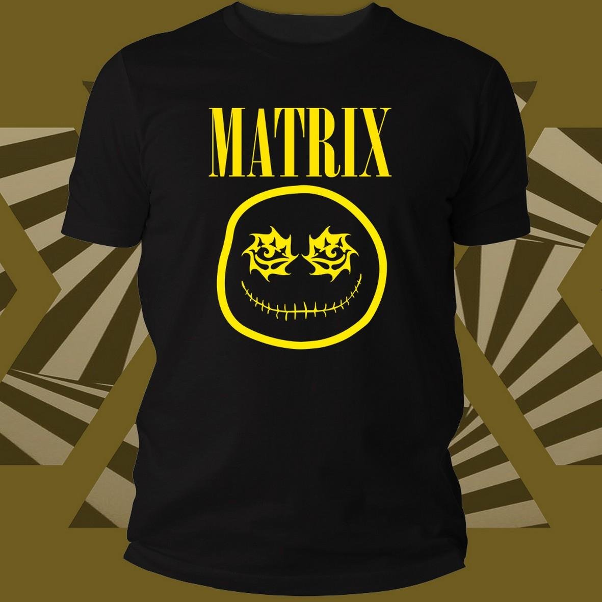 Matrix Smile t-shirt cotone unisex stampa smile