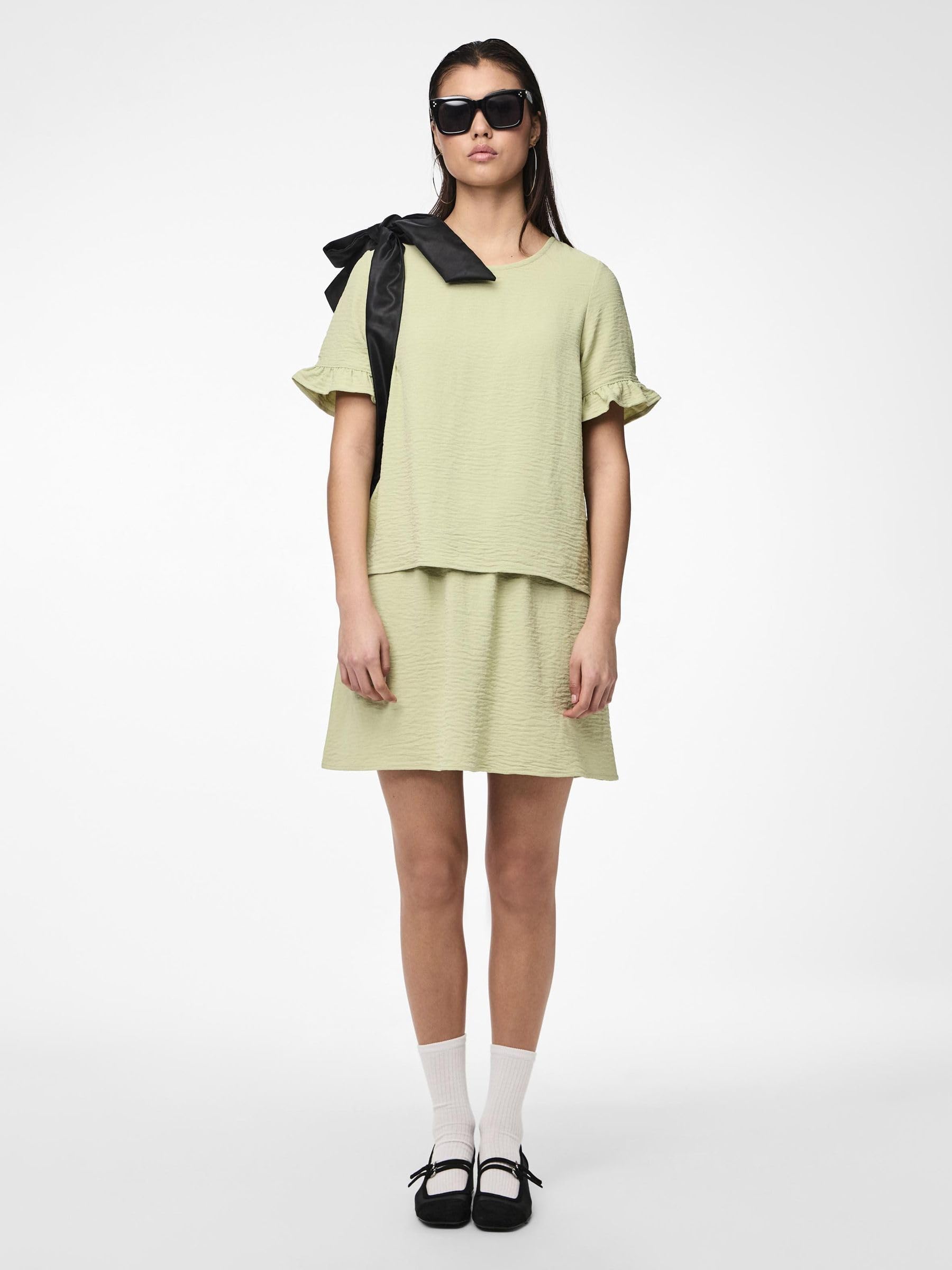PIECES T-Shirt maglietta donna manica corta