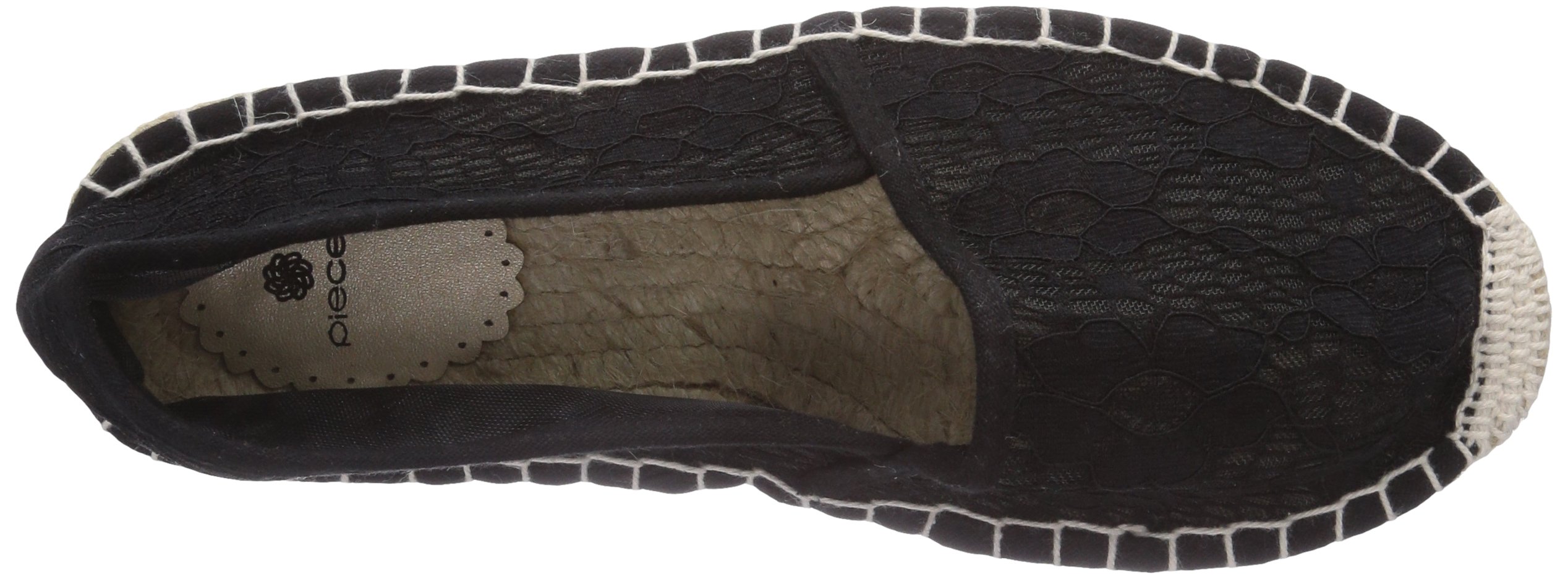 Pieces Haisha Lace espadrillas donna nere 38 EU tela