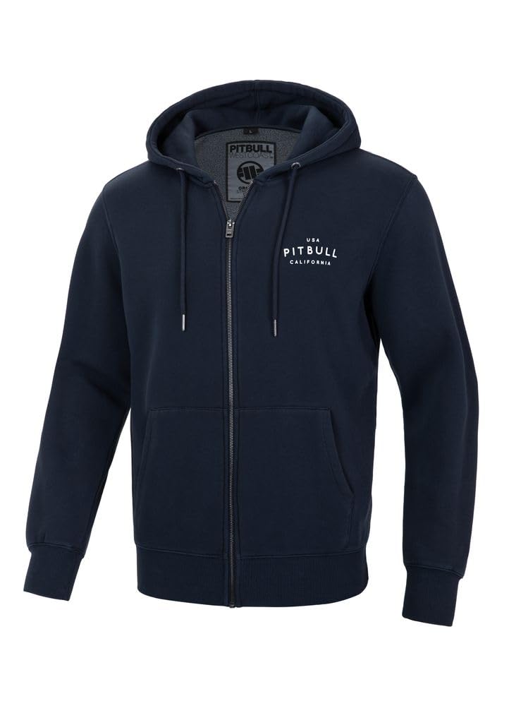 Pitbull Washed Lancaster Basics Hoody Zipper felpa uomo in cotone