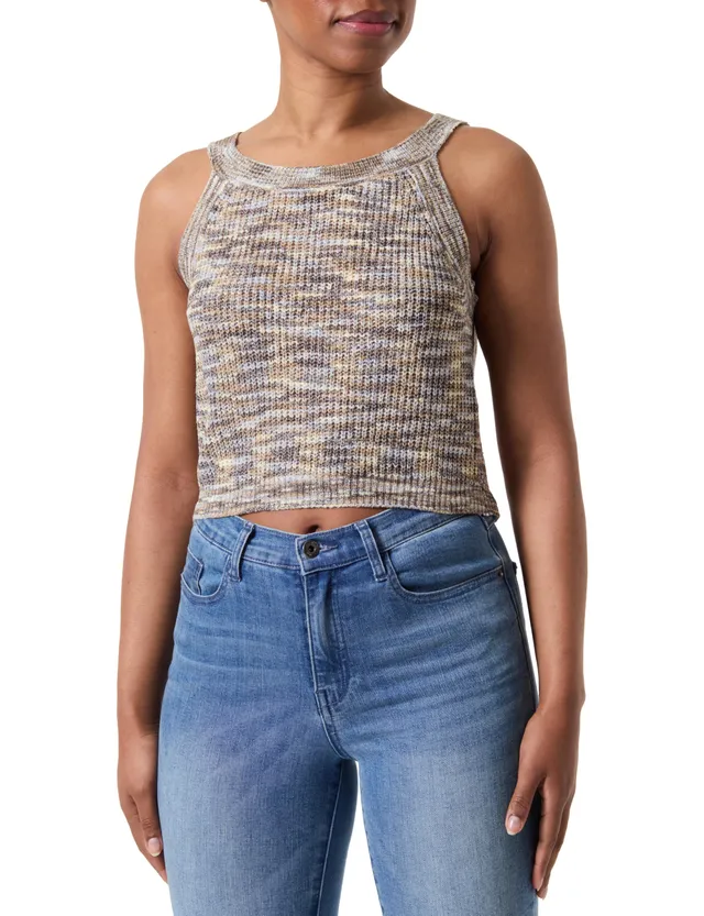 Pieces Pckera SL Cropped top in maglia smanicato