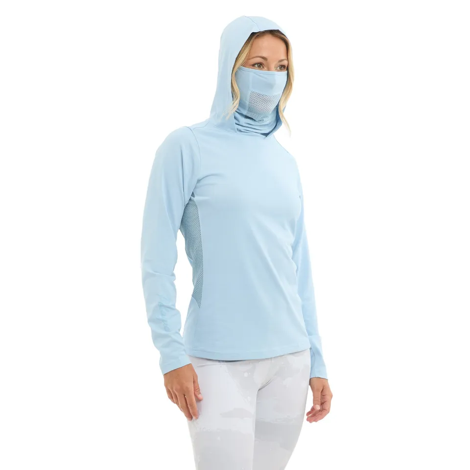 Pelagic Exo-Tech maglia donna manica lunga azzurra UPF 50+