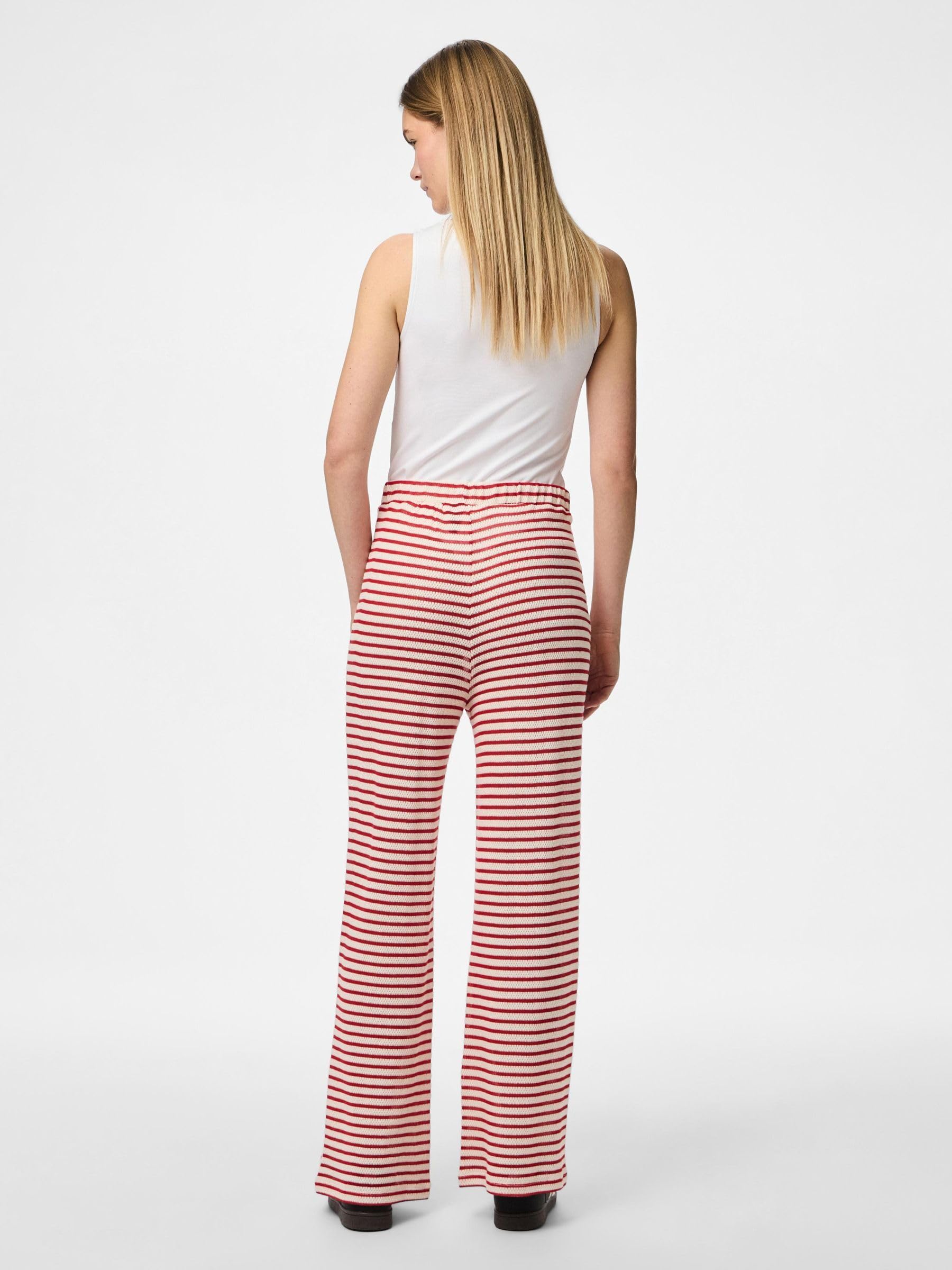 Pieces Pcmanilla HW pantaloni donna gamba larga