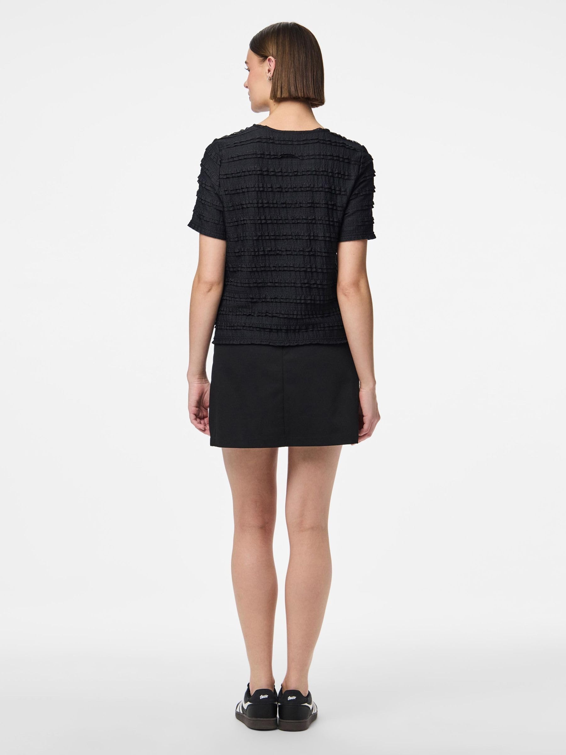 Pieces Pcanine SS O-Neck t-shirt donna manica corta quotidiana