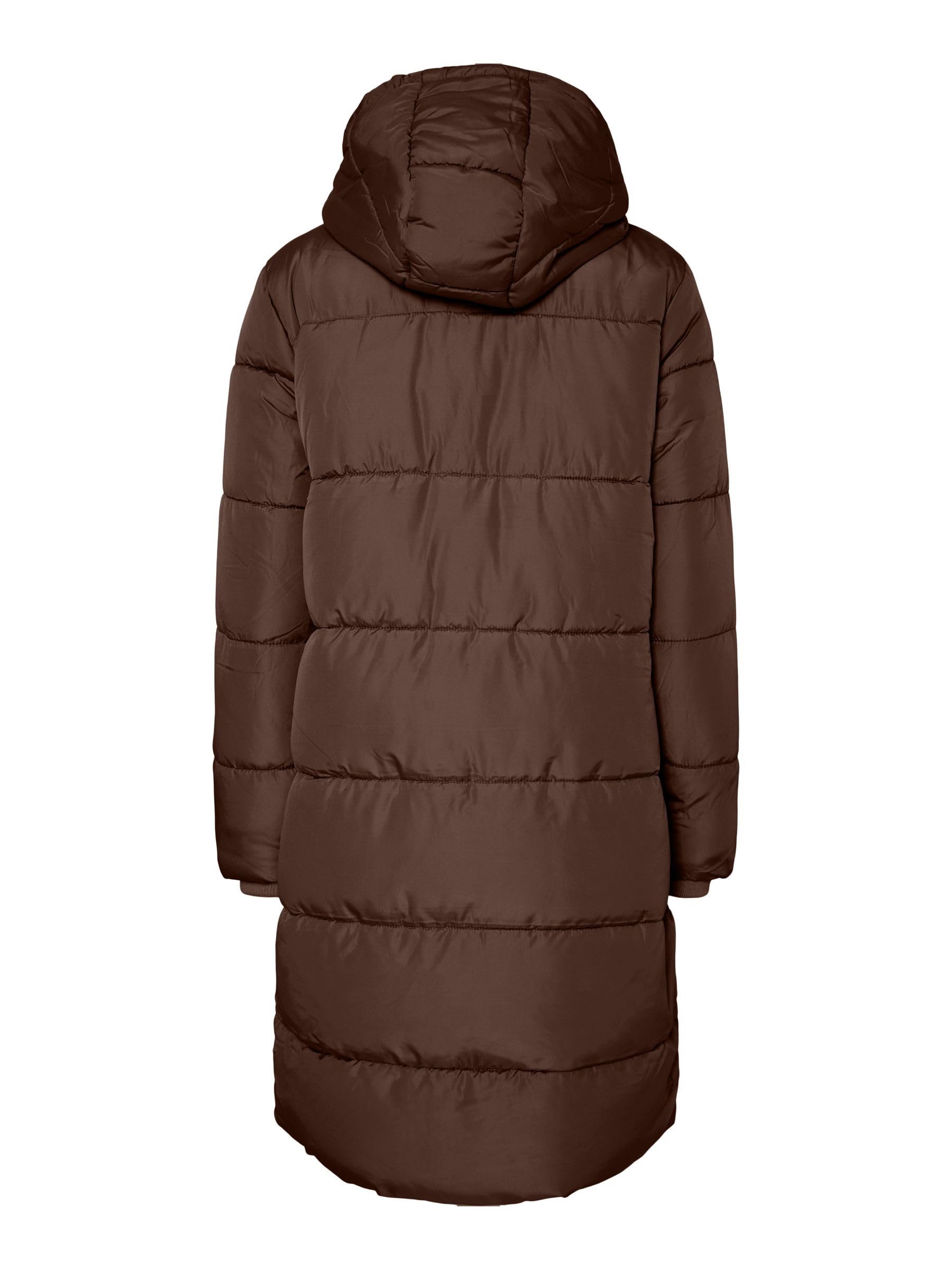 Pieces Bee New Long piumino donna 2XL con cappuccio