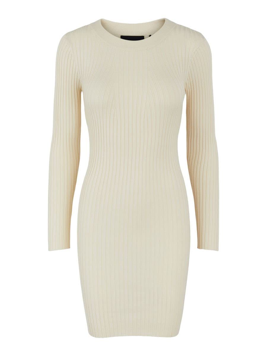 Pieces Pccrista abito in maglia donna scollo rotondo