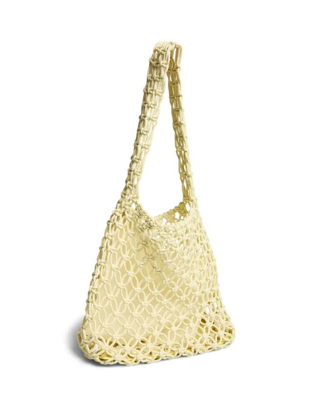 Pieces Pcganna Crochet Shopper French Vanilla