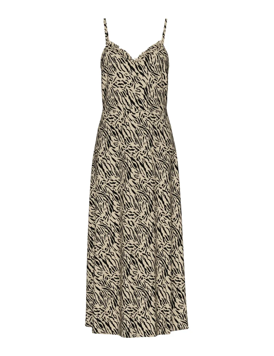 Pieces Pcnya vestito estivo donna M White Pepper animalier