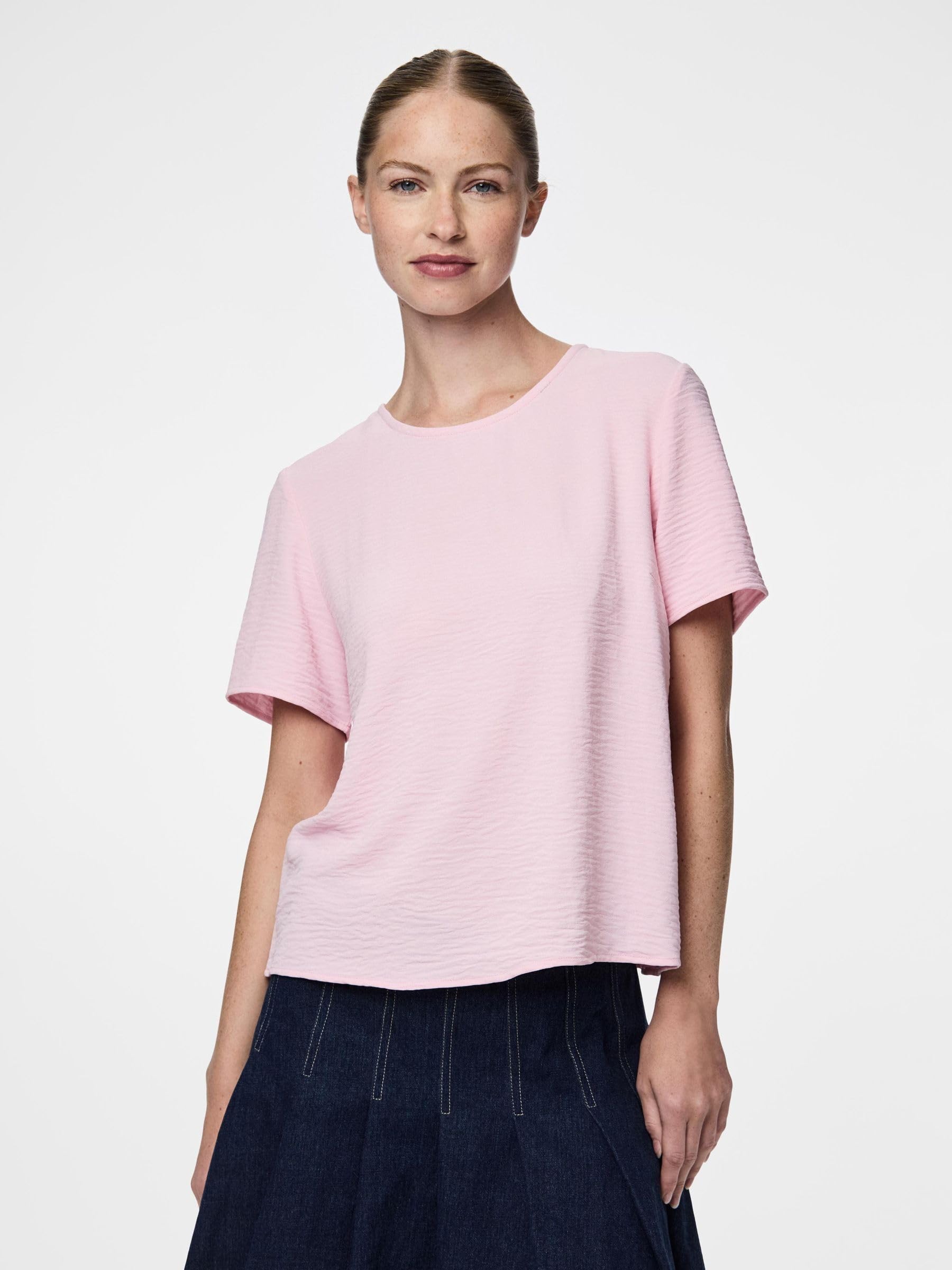 Pieces Pcanna SS Noos top scollo rotondo uso quotidiano