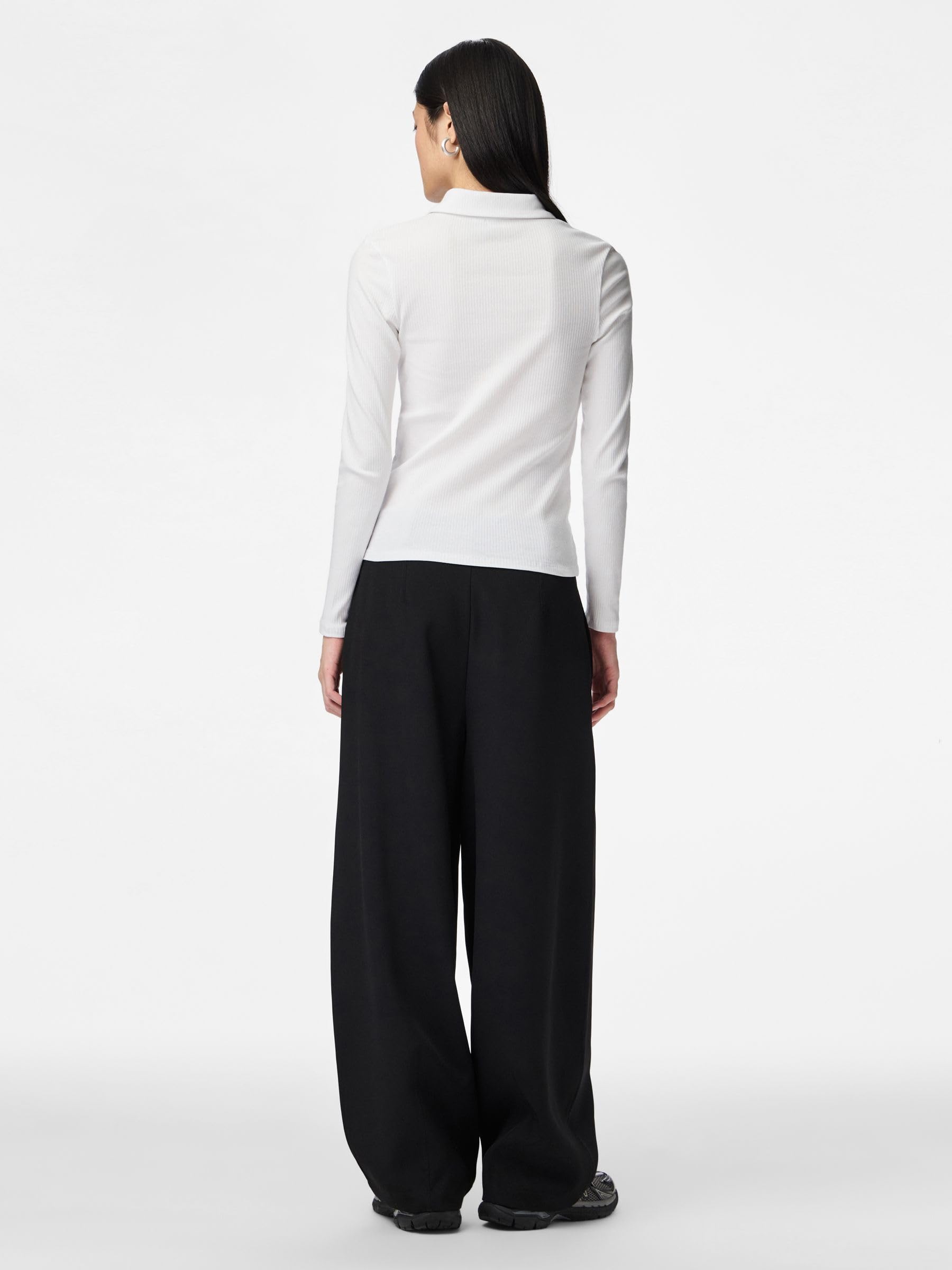 Pieces Pckitte LS Polo Top Jrs Noos polo donna taglia M
