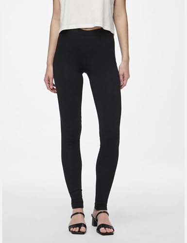PIECES Pcedita leggings cotone neri donna 42