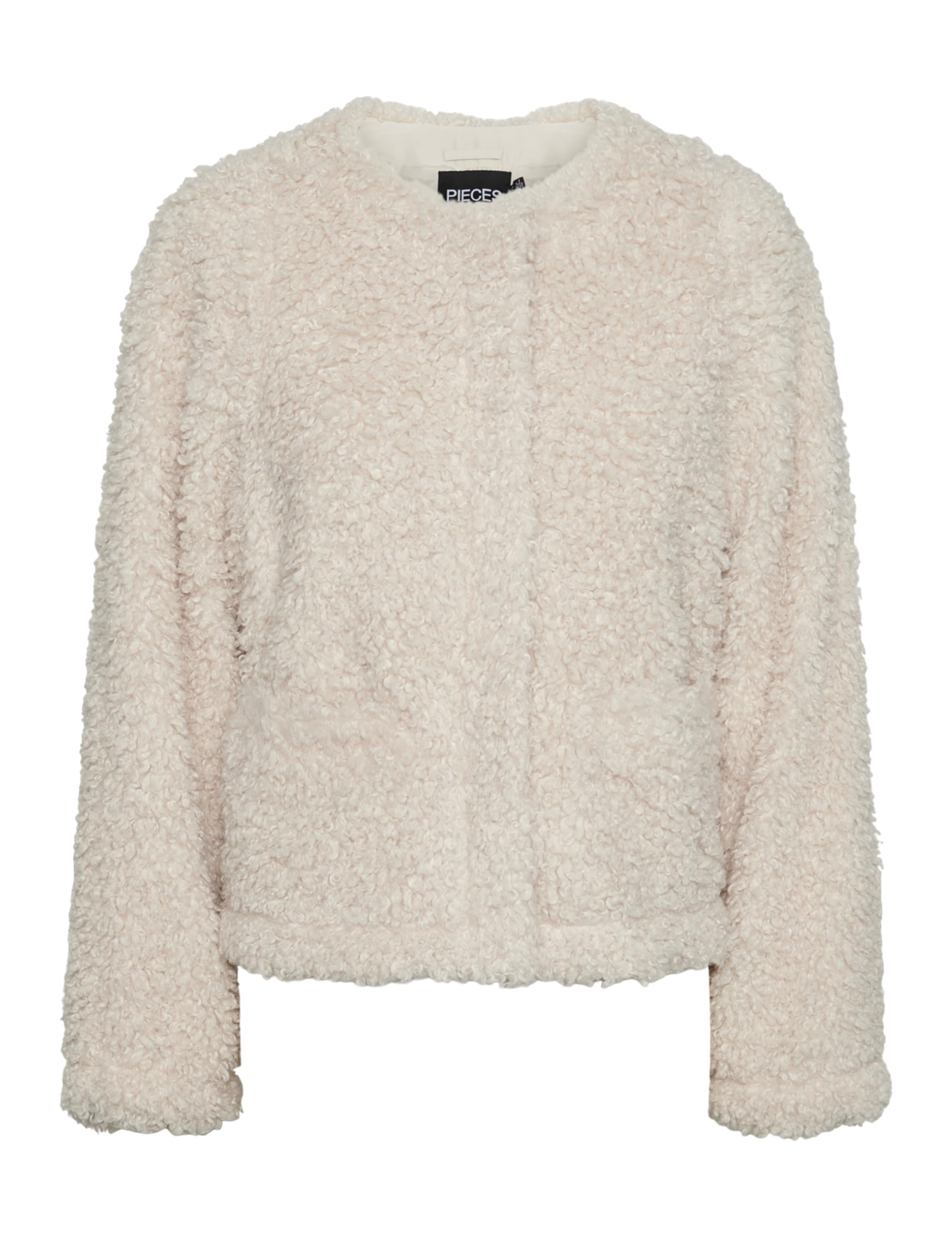 Pieces Pcnoisella Teddy giacca corta donna taglia M morbida