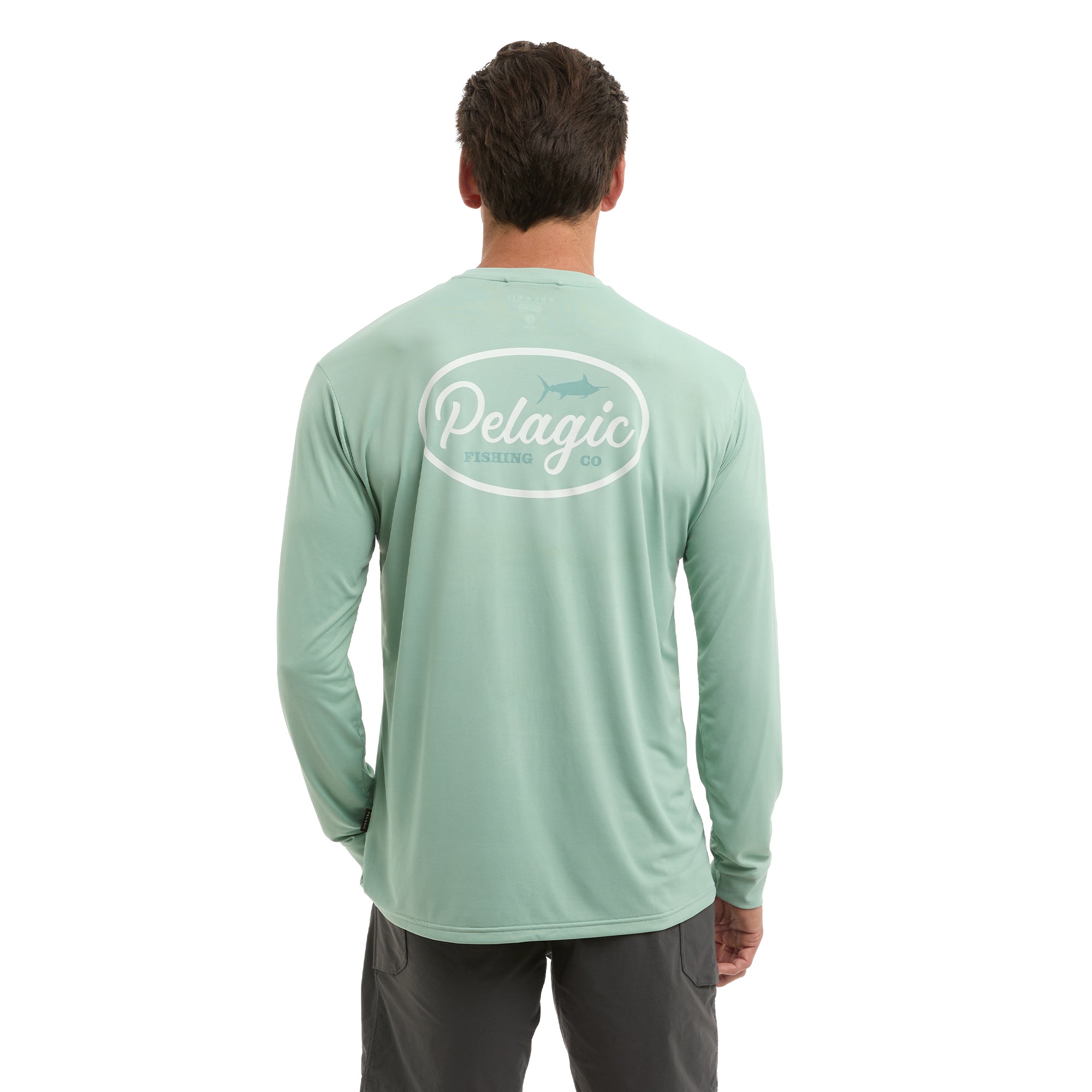 Pelagic Aquatek Circled maglia pesca salvia UPF 50+