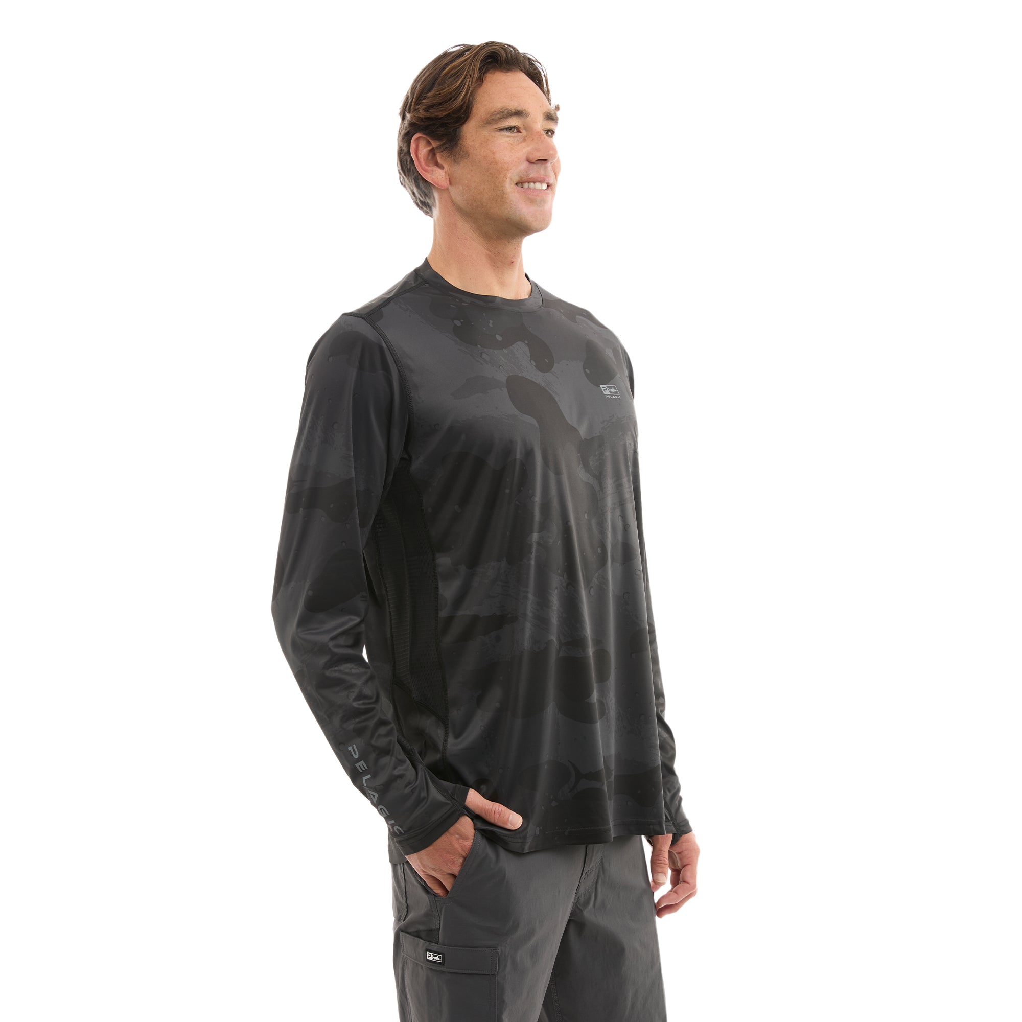 Pelagic Vaportek maglia pesca nera UPF 50+