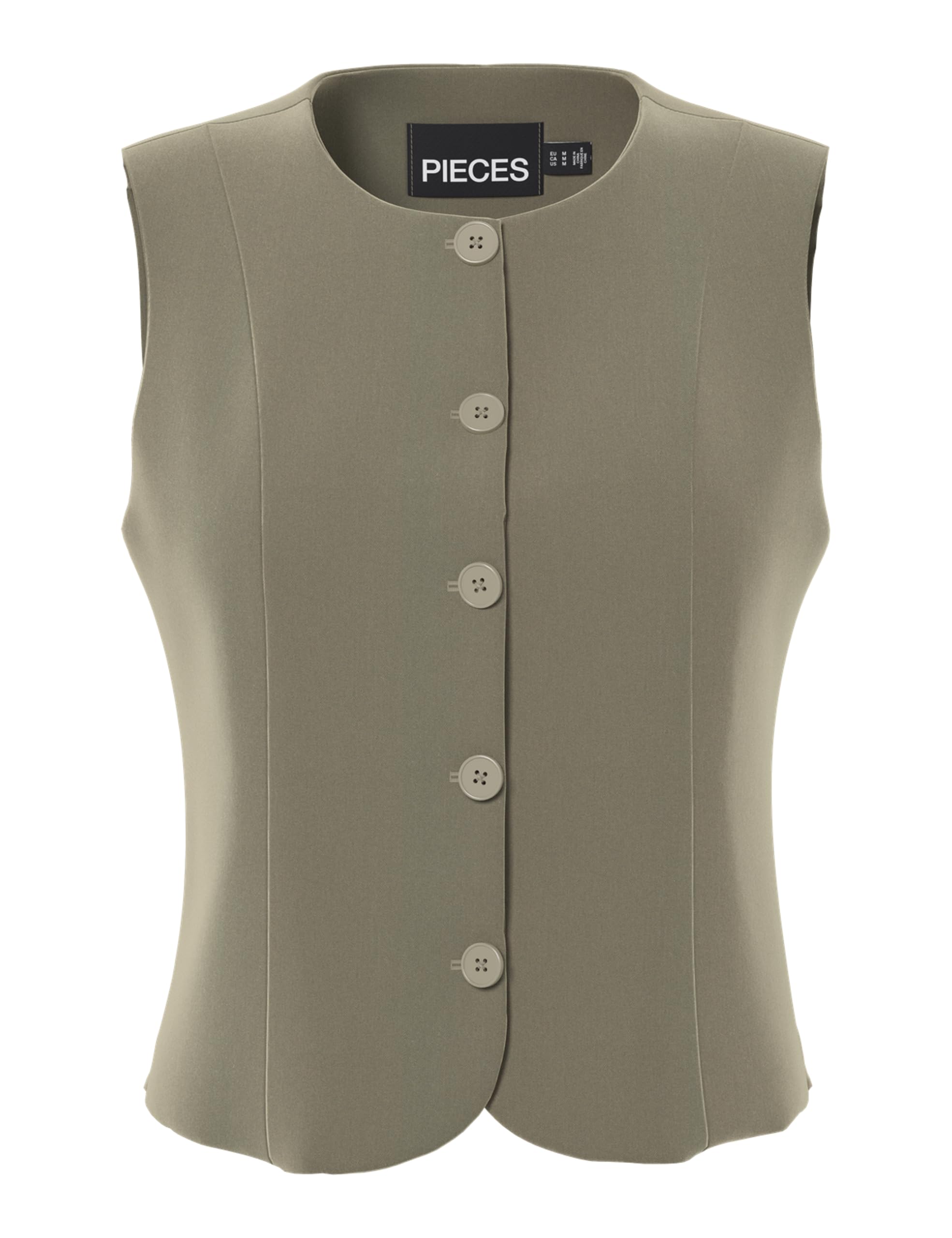 Pieces Pckamil Noos BC gilet aderente donna tessuto traspirante