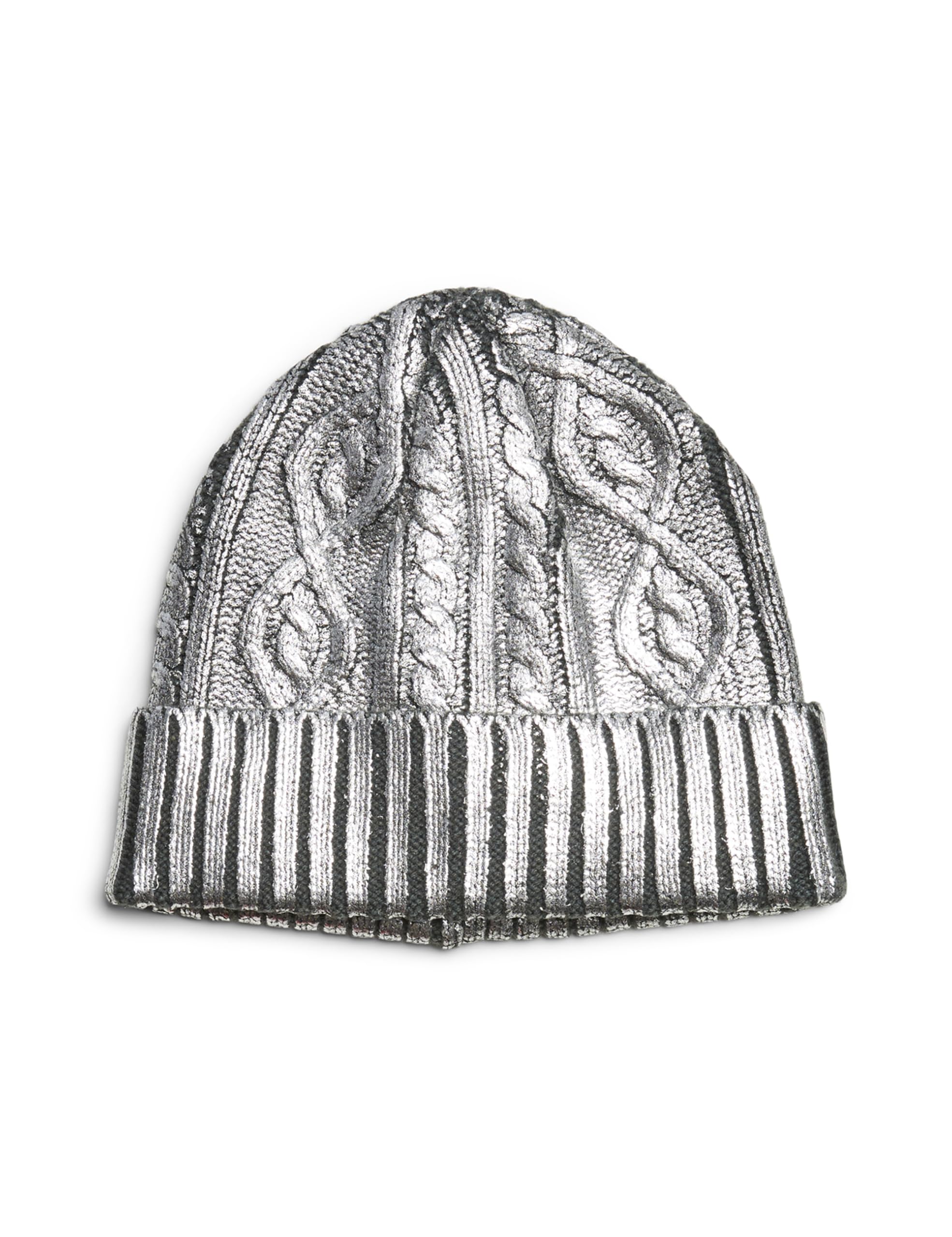 Pieces Pcregina Foil Hood berretto donna argento unica