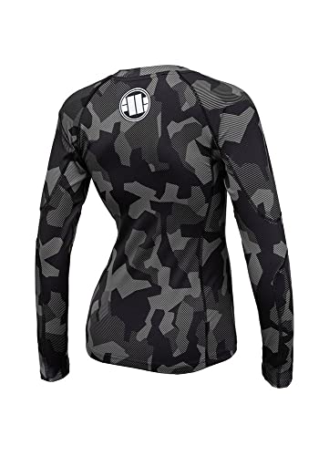 Pit Bull West Coast Dillard rashguard grigio L maniche lunghe