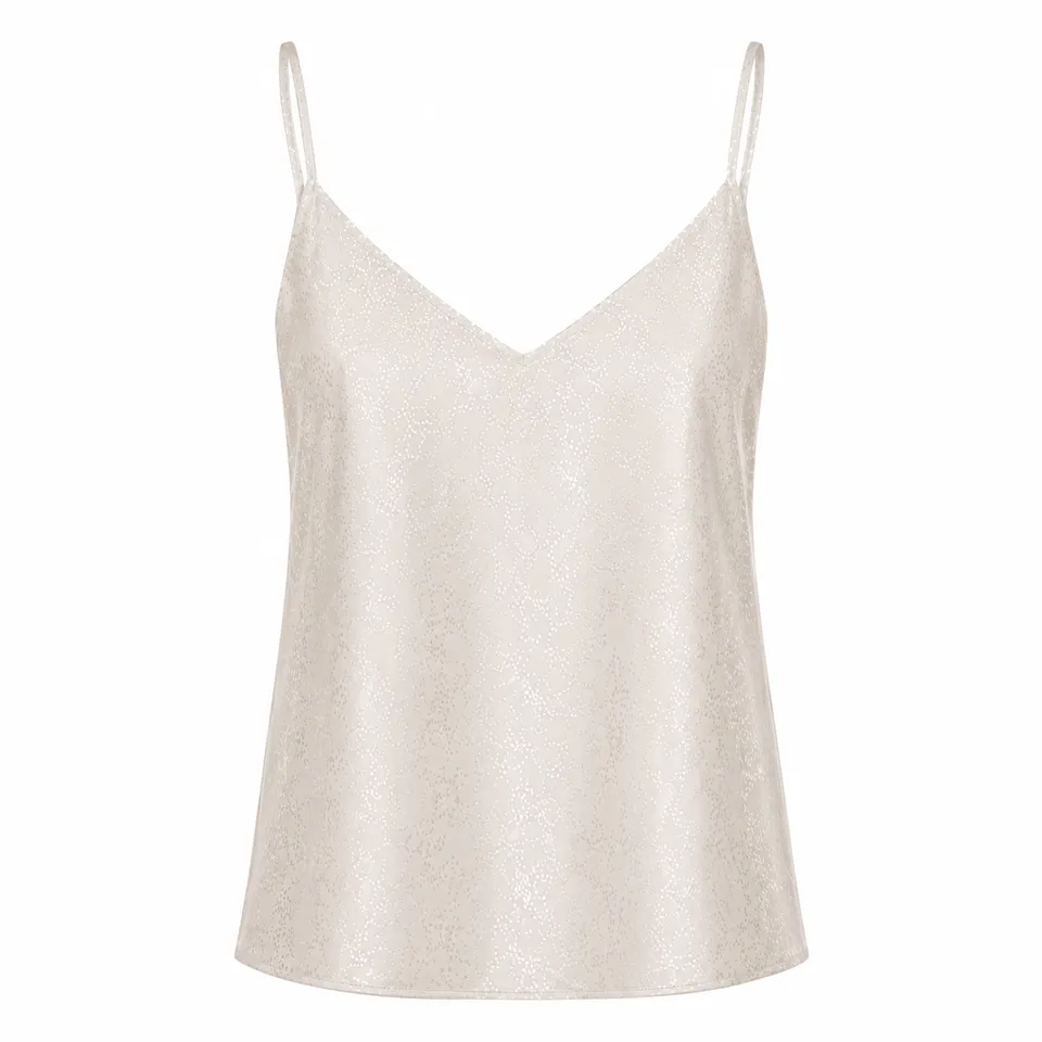 el.residu Uma Dot canotta off-white M seta