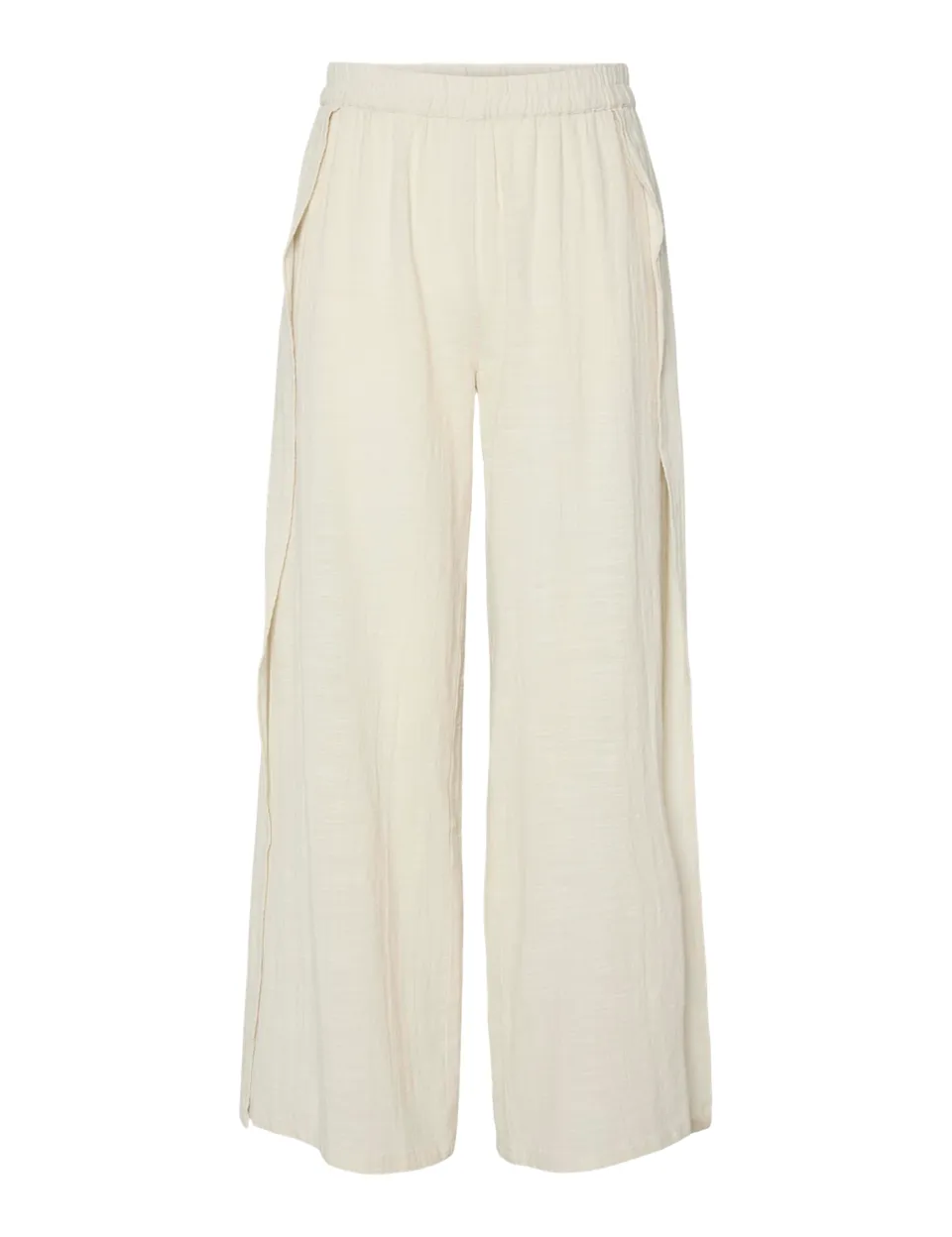 Pieces Pcagnes HW pantaloni donna L con spacco alto
