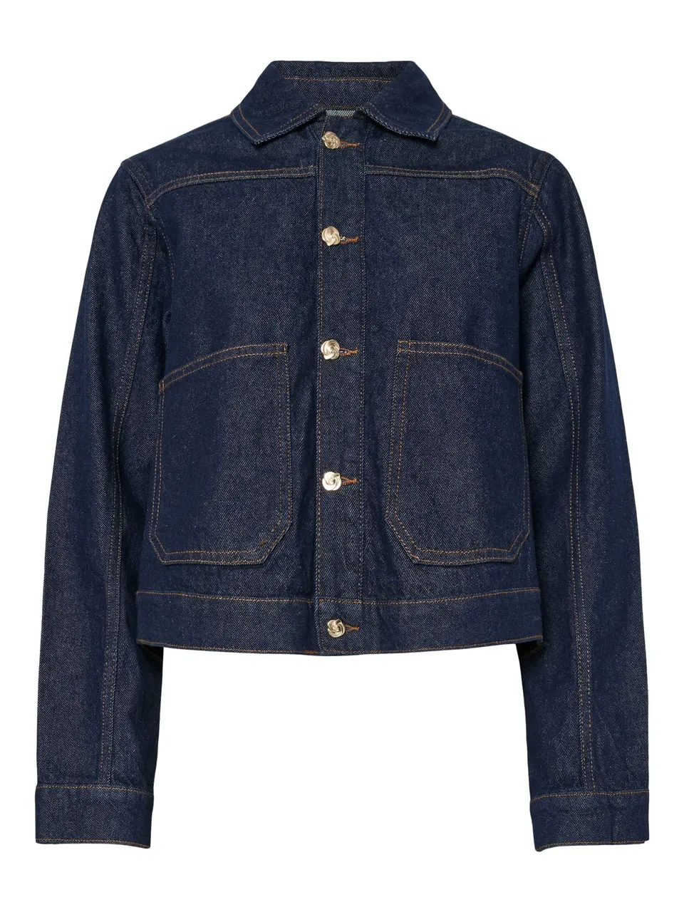 PIECES Pcmalin Denim giacca jeans blu scuro S classica