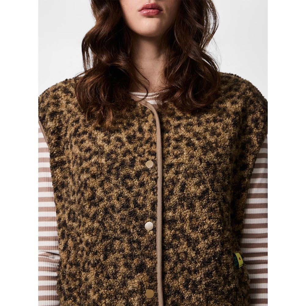 Pieces Katty Teddy gilet donna 2XL in pile